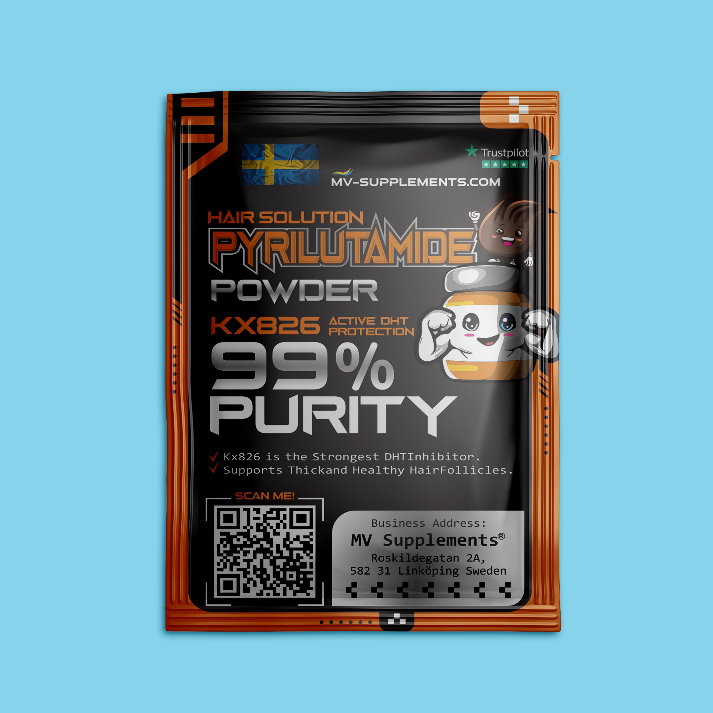 Pyrilutamide powder in Europe
