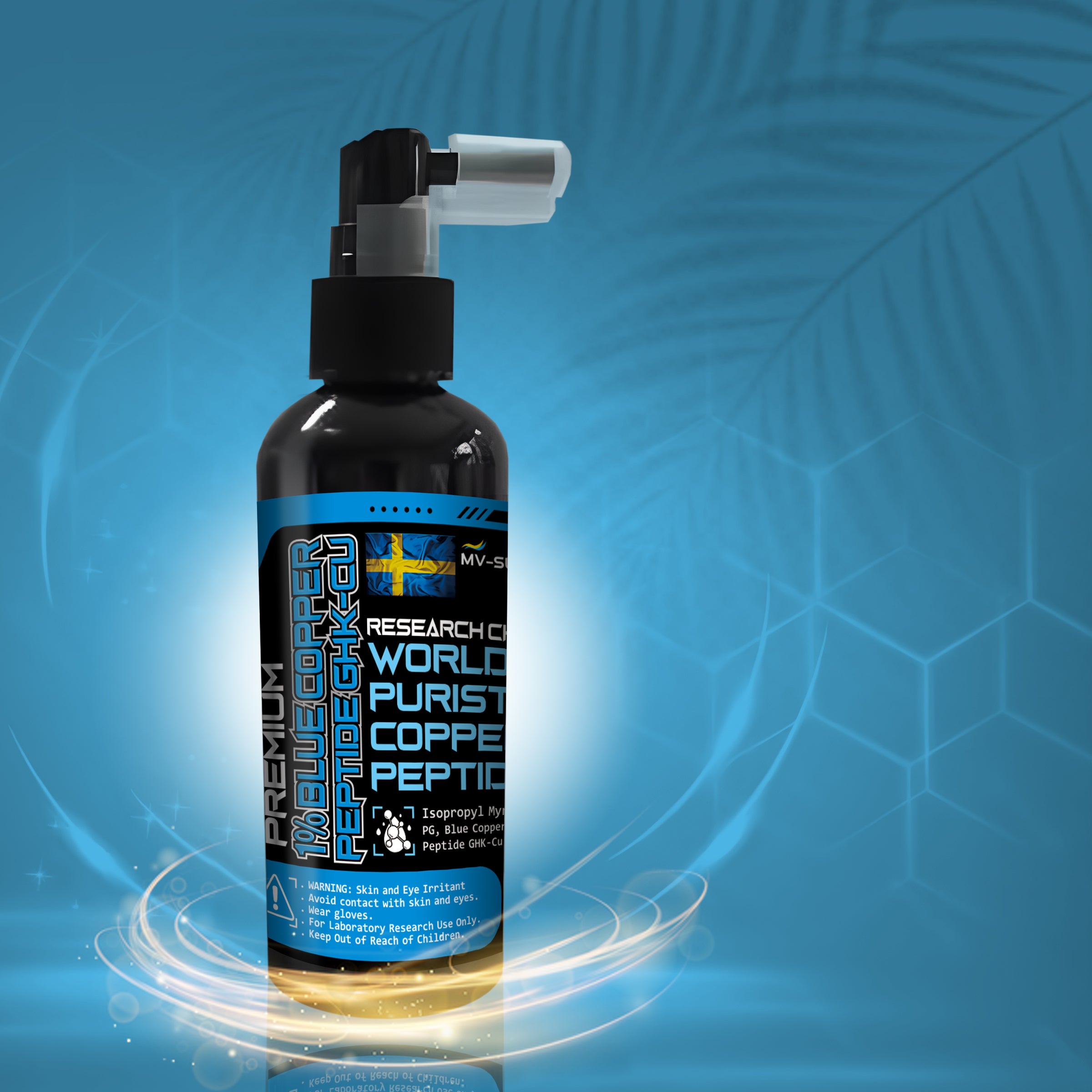 Research Chemical: Blue Copper peptide GHK-Cu 1%