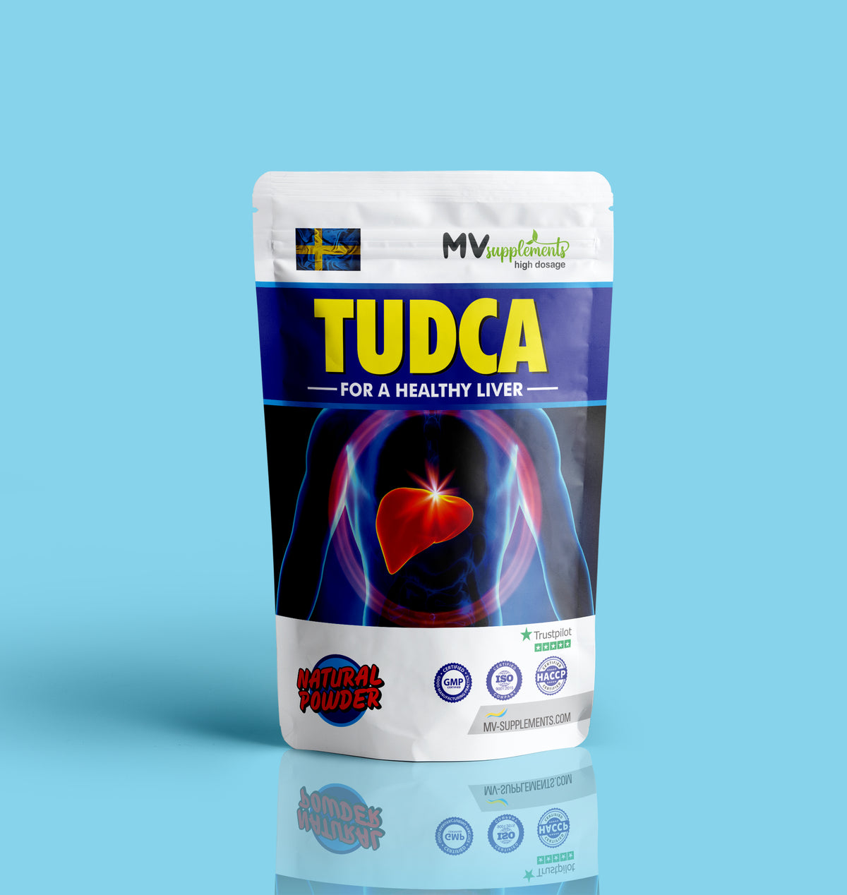 Pure Tudca Powder (Tauroursodeoxycholic Acid)... - MV Supplements Europe™